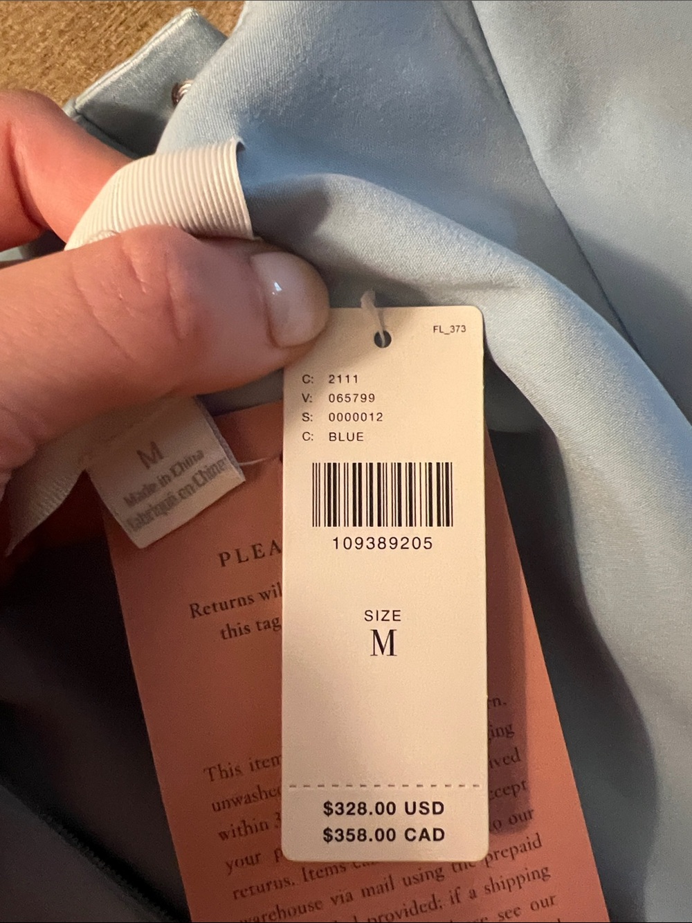Anthropologie Strapless Powder Blue Dress - Picture 6 of 6